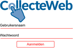 Inloggen bij Collecteweb